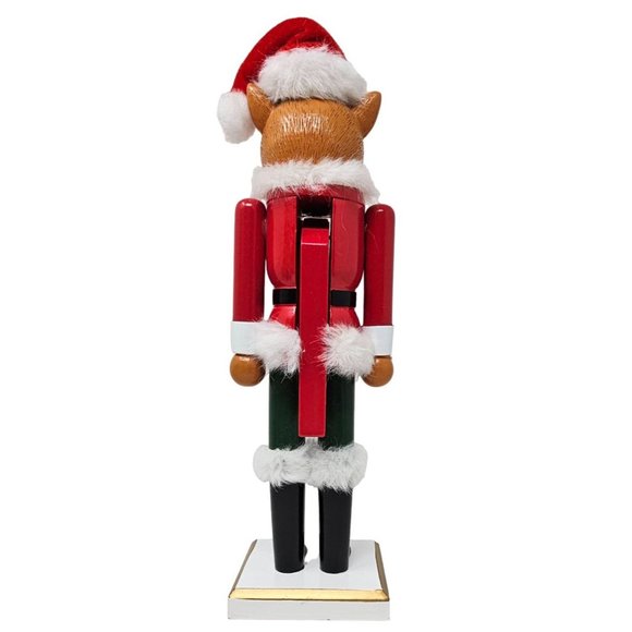 Cat Christmas Santa Wood 13" Nutcracker - Picture 4 of 5
